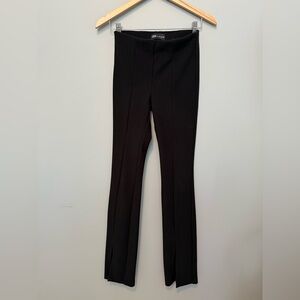 ZARA Black High-Waisted Split Hem Pants - Size S